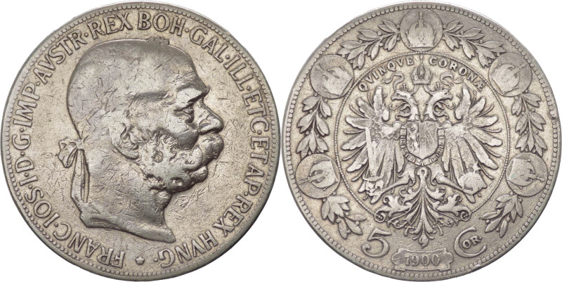 Austria - Francesco Giuseppe I (1848-1916) - 5 corone 1900 - KM#2807 - Ag

MB+...