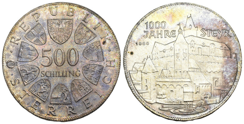 Austria - 500 Shilling 1980 "millennio città di Steyr" - Ag - KM #2947

SPL
...