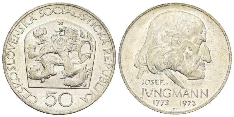 Cecoslovacchia - Repubblica socialista (1960-1990) - 50 Korun 1973 - Ag - KM# 79...