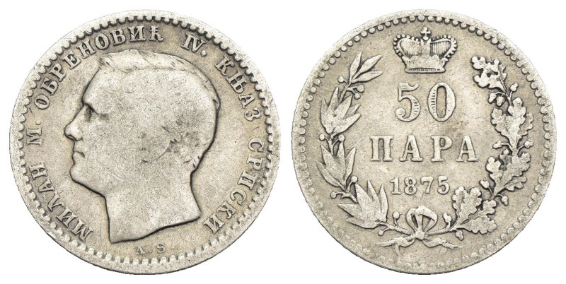 Serbia - Milan Obrenović IV (1868-1882) - 50 Para 1875 - Ag - KM# 4

BB

SPE...