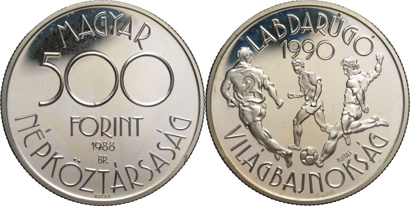 Ungheria - 500 forint 1988 - World Football Championship - KM# 667

FS

SPED...