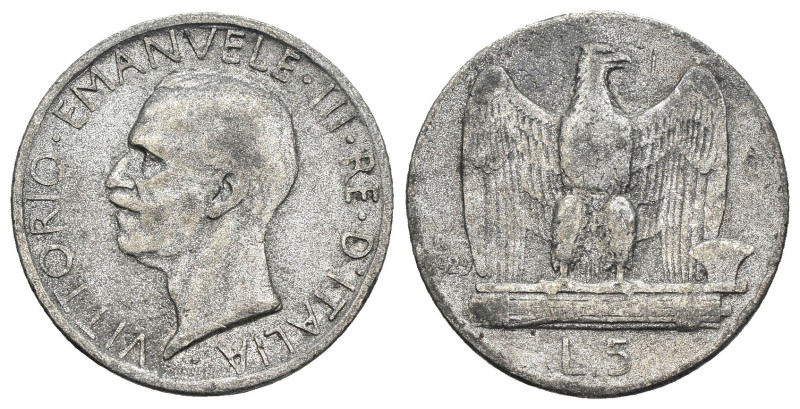 FALSO - Regno d'Italia - Vittorio Emanuele III (1900-1943) - 5 Lire Aquilotto 19...