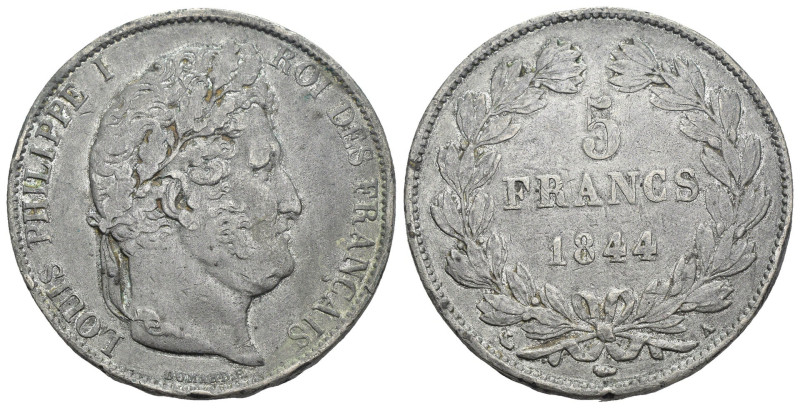 FALSO - Francia - Luigi Filippo I - 5 Franchi 1844 - gr. 20,49; Ø mm 37

SPEDI...