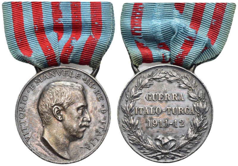 Vittorio Emanuele III - Medaglia commemorativa della Guerra Italo-turca 1912-191...