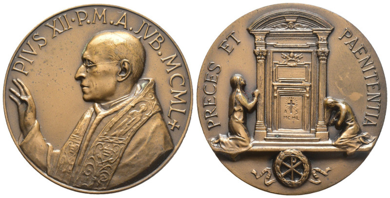 Pio XII (1939-1958) - Medaglia 1950 Giubileo - AE - gr. 61,04; Ø mm 50

qFDC
...