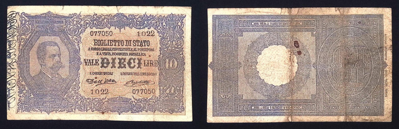 FALSO - Regno d'Italia - Vittorio Emanuele III - 10 Lire Effige di Umberto I - M...