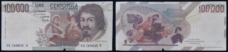 FALSO - Repubblica Italiana - 100.000 Lire Caravaggio 1° tipo - 1986

SPEDIZIO...