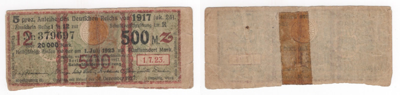 Germania - Repubblica di Weimar (1918-1933) - 500 marchi - 1923

B

SPEDIZIO...