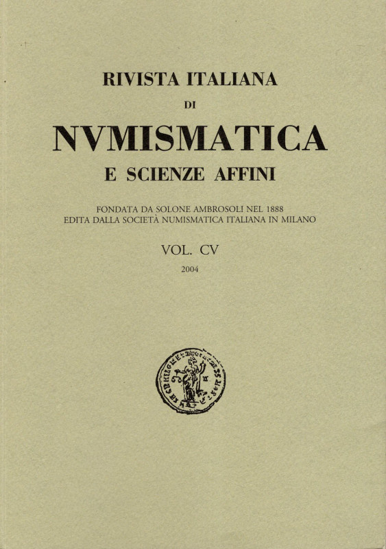 A.A.V.V. - S.N.I. Rivista italiana di numismatica. Milano, 2004. Indice: METLICH...