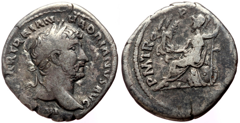 Hadrian (117-138) AR Denarius (Silver, 2.73g, 19mm) Rome, 119-124/5. 
Obv: IMP C...