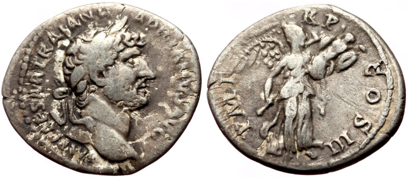 Hadrian (117-138) AR Denarius (Silver, 2.71g, 19mm) Rome, 120-121. 
Obv: IMP CAE...