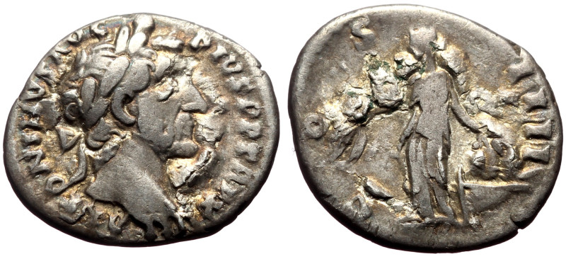 Antoninus Pius (138-161) AR Denarius (Silver, 2.97g, 18mm) Rome.
Obv: ANTONINVS ...