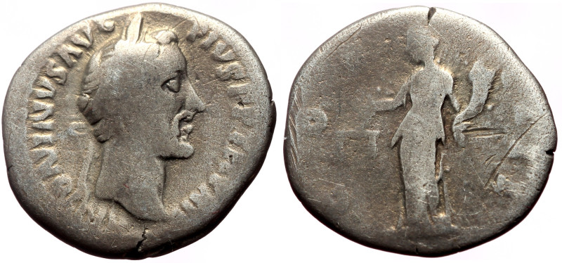 Antoninus Pius (138-161) AR denarius (Silver, 3.20g, 18mm) Rome, 148-149. 
Obv: ...