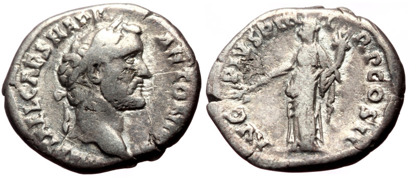 Antoninus Pius (138-161) AR Denarius (Silver, 3.28g, 18mm) Rome, 151-152. 
Obv: ...