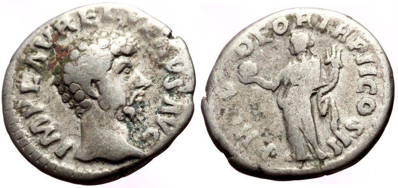 Lucius Verus (161-169) AR Denarius (Silver, 3.13g, 18mm) Rome, 161. 
Obv: IMP L ...