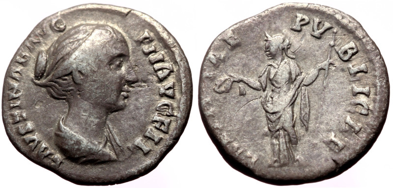 Faustina II (Augusta, 147-175) AR Denarius (Silver, 2.96g, 18mm) Rome, 147-150. ...