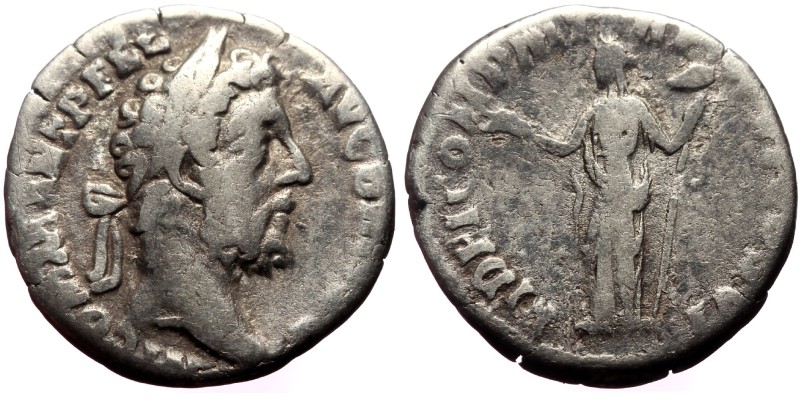 Commodus (177-192) AR Denarius, Rome.
Obv: M COMM ANT P FEL AVG BRIT P P, Laure...