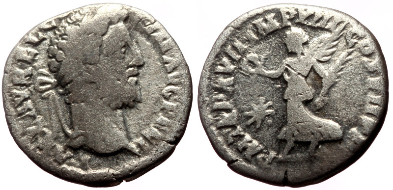 Commodus (177-192) AR Denarius (Silver, 2.60g, 17mm) Rome, 192. 
Obv: L AEL AVRE...