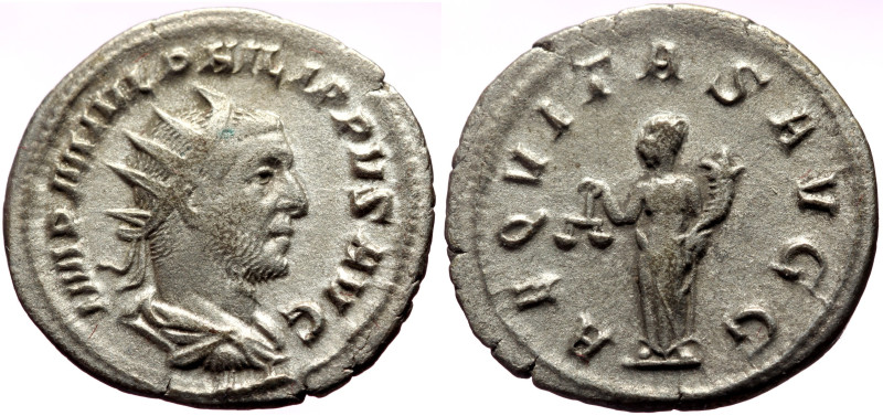 Philip I (244–249) AR Antoninianus (Silver, 3.39g, 22mm) Antioch.
Obv: IMP M IVL...