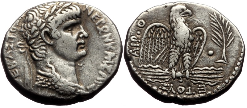 Seleucis and Pieria, Antioch AR tetradrachm (silver, 15.30g, 26mm) Nero (54-68) ...