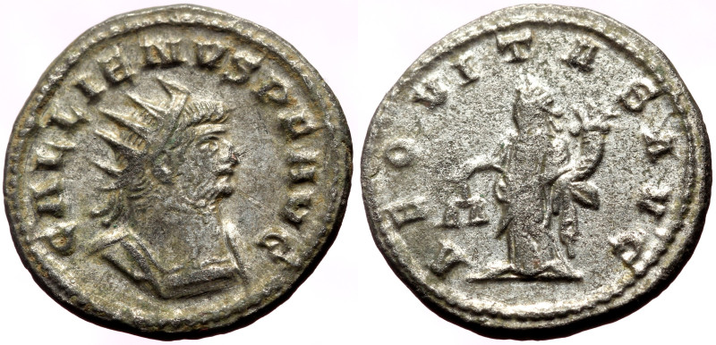 Gallienus (253-268) AE Silvered antoninianus (Silverd bronze, 4.81g, 21mm) Antio...