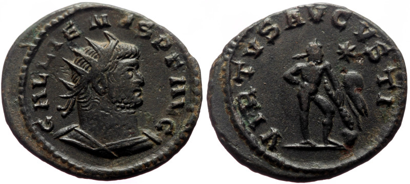 Gallienus (253-268) AE Antoninianus (Bronze, 3.68g, 22mm) Antioch.
Obv: GALLIENV...