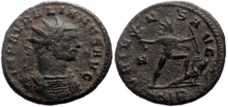 Aurelian (270-275) AE Antoninianus (Bronze, 3.75g, 21mm) Rome 
Obv: IMP AVRELIAN...