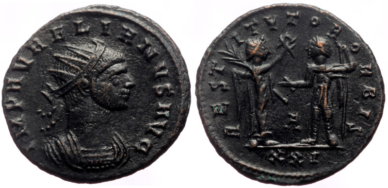 Aurelian (270-275) AE Antoninianus (Bronze, 3.63g, 21mm) Cyzicus, 275. 
Obv: IMP...