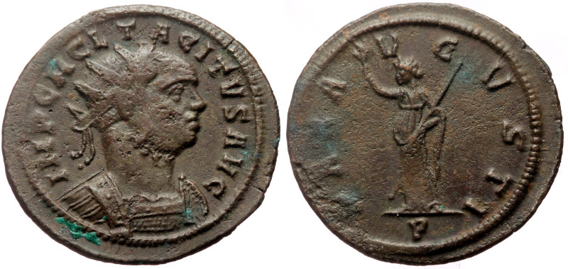 Tacitus (275-276) AE Antoninianus (Bronze, 23mm, 3.77g) Ticinum, 276. 
Obv: IMP ...