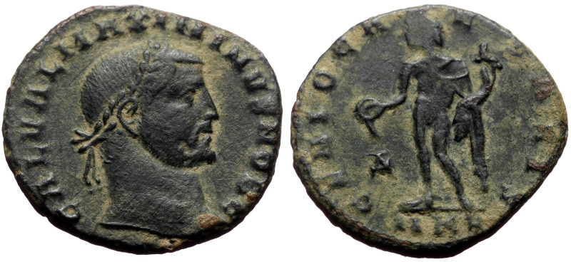 Maximinus II AE (Bronze, 6.28g, 24mm) Cyzicus, 308-309. 
Obv: GAL VAL MAXIMINVS ...