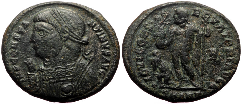 Constantine I The Great (307-337) AE (Bronze, 3.67g, 20mm) Antioch, 317-320. 
Ob...