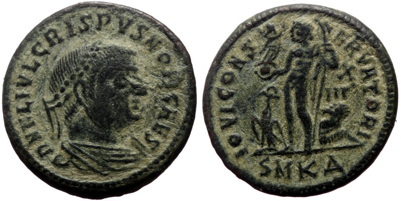 Crispus (Caesar, 316-326) AE Follis (Bronze, 4.20g, 20mm) Cyzicus
Obv: D N FL IV...