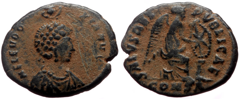 Aelia Eudoxia (wife of Arcadius) AE (Bronze, 2.26g, 18mm) Constantinople, 401-40...