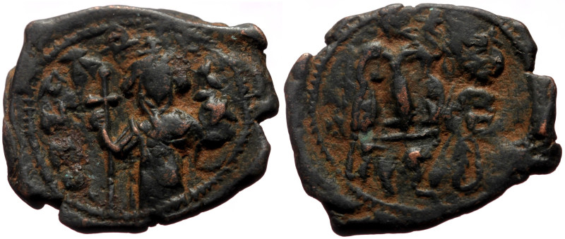 Unidentified Byzantine AE Follis (Bronze, 5.87g, 25mm) probably Constans II (641...