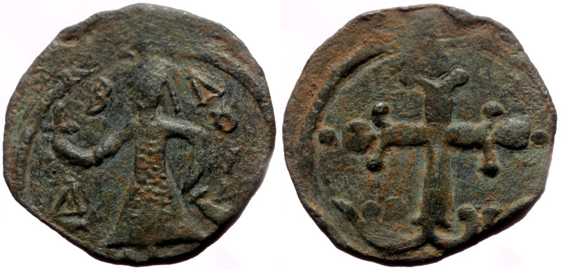 Crusaders, Edessa AE (Bronze, 3.37g, 22mm) Baldwin II (Second reign, 1108-1118) ...