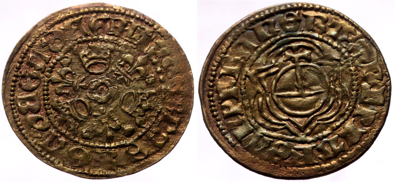 Unidentified mediaeval AE (Bronze, 1.55g, 24mm)