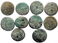 12 Greek AE coins (Bronze, 74.60g)