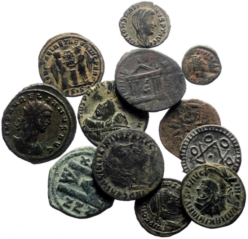 12 Ancient AE coins (Bronze, 38.81g)