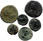 6 Ancient AE coins (Bronze, 65.45g)