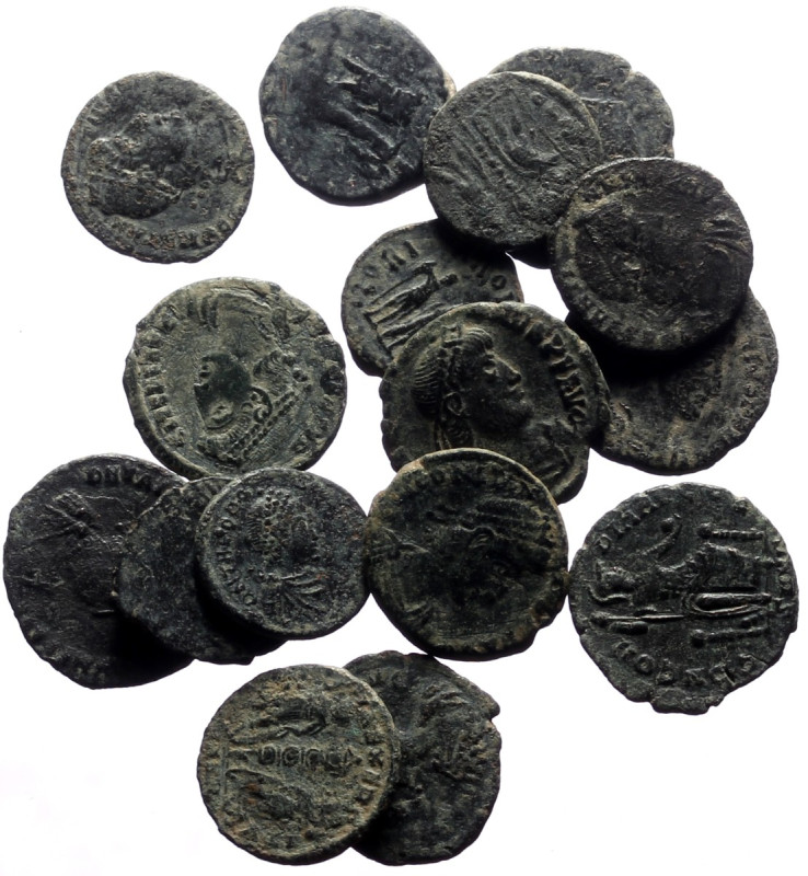 16 Ancient AE coins (Bronze, 31.68g)