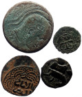 4 Ancient AE coins (Bronze, 25.71g)