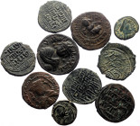10 Ancient AE coins (Bronze, 64.93g)