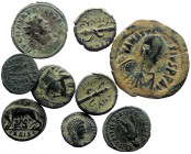9 Ancient AE coins (Bronze, 35.12g)