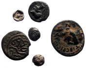 6 Ancient AE & AR coins (Silver and bronze, 6.96g)