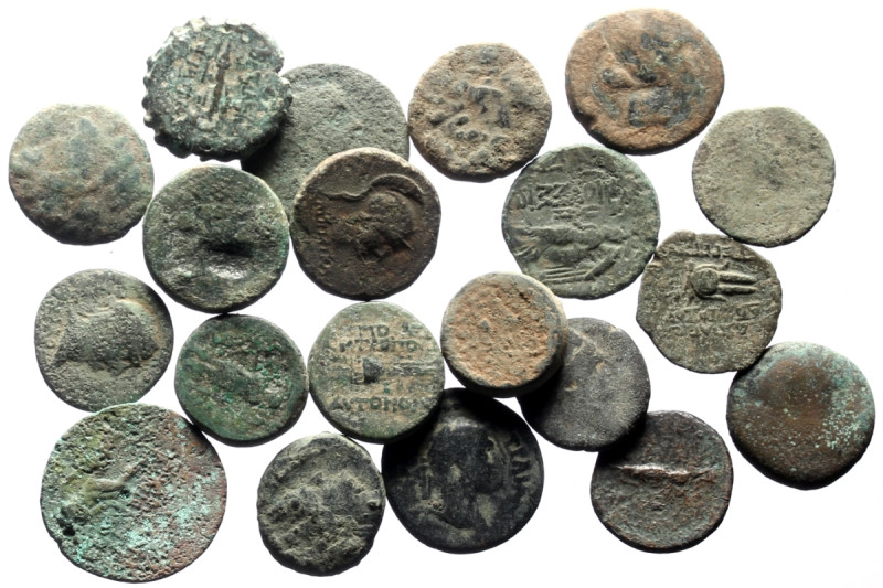 20 Ancient AE coins (Bronze, 116.69g)