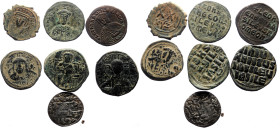 7 Byzantine and Islamic AE & AR coins (Silver and bronze, 48.12g)
