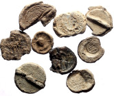 9 Byzantine Pb seals (104.72g)