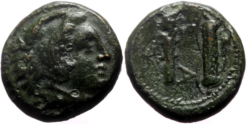 Kings of Macedon, Alexander III 'the Great' (336-323 BC) AE (Bronze, 6.24g, 18mm...