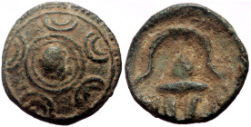 Kings of Macedon (temp. Philip III – Antigonos I Monophthalmos, ca 323-310 BC) AE Half Unit (Bronze, 16mm, 3.05g) Uncertain mint in western Asia Minor...