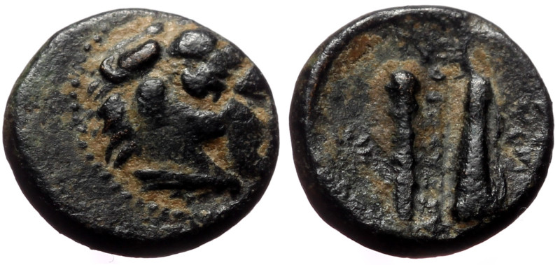 Kings of Macedon, Alexander III "the Great" (336-323 BC) 1/4 Unit AE (Bronze, 1....